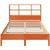 vidaXL Krevet s regalom za knjige bez madraca 120 x 200 cm od borovine | shoptok.hr