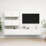 Furnova Komplet TV omaric 4-delni bela iverna plošča, (21924894) | Shoptok.si