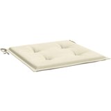 vidaXL jastuci za vrtne stolice 2 kom krem 40 x 40 x 3 cm od tkanine | shoptok.hr