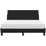  Krevet s madracem Hanko crni 140 x 190 cm od tkanine | shoptok.hr