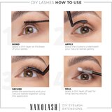 Nanolash DIY Eyelash Extensions set za podaljševanje trepalnic doma Heartbreaker BROWN 36 kos | Shoptok.si