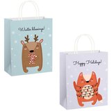  Vrečka darilna a5 z božično-novoletnim motivom PROMOCIJA - ZVEZDICA Cene