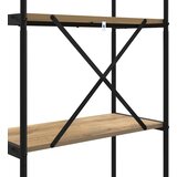 vidaXL Polica hrast artisan 80 x 30 x 183 cm Konstruirano drvo | shoptok.hr