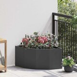 vidaXL Kutni Sadič Crna 60 x 60 x 35 cm Čelik | shoptok.hr
