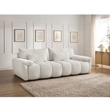 Bobochic Paris Bela sedežna garnitura iz šenilje 264 cm Ivane – | Shoptok.si