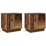  Noćni ormar s ladicama 2 pcs Staro drvo 50 x 34,5 x 50 cm. | Eponuda.ba