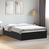 vidaXL Okvir za krevet crni 120x190 cm konstruirano drvo | shoptok.hr