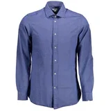 US POLO SHIRT LONG SLEEVE MAN BLUE