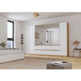 Rauch Möbel omara s klasičnimi vrati, srebrne barve, bela, hrast artisan | Shoptok.si