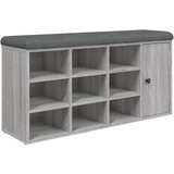 Maison Chic Klop za čevlje - Sedež za čevlje siva sonoma 102x32x50 cm inženirski les, (21777946) | Shoptok.si