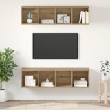 vidaXL Set TV komoda s pohranom 2 pcs hrast artisan 37 x 37 x 142.5 cm | shoptok.hr