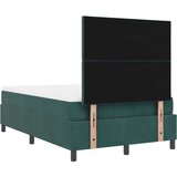 vidaXL Box spring krevet Tamnozelena 120 x 190 cm Baršun | shoptok.hr