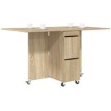  Jedilna miza 2 pcs 140 x 80 x 77 cm Inženirski les Sonoma hrast, (5000269132) | Shoptok.si