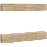  Zidni TV ormarići 4 kom hrasta sonome 100 x 30 x 30 cm drveni | Eponuda.com