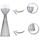 Metalna saksija LOFT 56x20 cm crna/bela | Eponuda.com