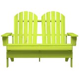  Vrtni dvosjed Adirondack od masivne jelovine zeleni | Eponuda.com