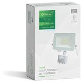 LED REFLEKTOR SA SENZOROM 20W 6500K 1700lm IP65 BELI GREEN TECH  LED REFLEKTOR SA SENZOROM 20W 6500K 1700lm IP65 BELI GREEN TECH Slike