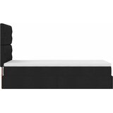  Otomanski krevet s madracem crni 100x200 cm tkanine | shoptok.hr