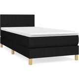 Maison Chic Box spring postelja - Vzmetna postelja z vzmetnico črna 90x200 cm blago SL13065, (21883732) Cene
