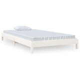  Složivi krevet bijeli 90x200 cm od masivne borovine | shoptok.hr
