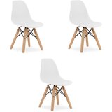Brandless Stol ZUBI - bel x 3, (22044546) | Shoptok.si