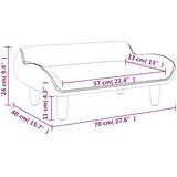  Dječja sofa tamnosiva 70x40x24 cm tkanina | shoptok.hr