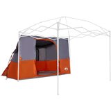 Šator s krovom Ostalo Siva i narančasta i crna 280 x 220 x 176 cm | shoptok.hr