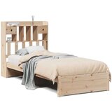 vidaXL Krevet s regalom za knjige bez madraca 75x190 cm borovina Cijene