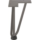  Noge s ukosnicama za stolić za kavu 4 kom. Prirodni čelik 20 cm Puni čelik | shoptok.hr
