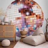  Okrugla fototapeta - Rose gold disco ball 140x140 | shoptok.hr