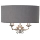  Endon 94406 - Zidna svetiljka HIGHCLERE 2xE14/40W/230V tamno siva/sjajni hrom | Eponuda.com