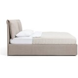Bonami Selection Oblazinjena zakonska postelja taupe z odlagalnim prostorom z ležiščem/roštom 160x200 cm Thessa Pillow - | Shoptok.si