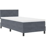  Krevet s opruga kutije Tamno siva 100 x 200 cm Baršun | shoptok.hr