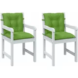  Jastuci za stolice 2 kom prošarano zelena 100x50x7 cm tkanina