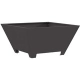 vidaXL Crna Čelik otporan na hrđu 60 x 60 x 30 cm Izdržljivo Vatrnjak | shoptok.hr