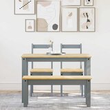  4-dijelni blagovaonski set PANAMA od masivne borovine sivi | shoptok.hr