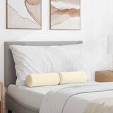 vidaXL valjkasti jastučići 2 pcs krema Ø 15 x 40 cm kordura tekstil | shoptok.hr