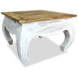 vidaXL Odstavna mizica iz masivnega predelanega lesa 50x50x35 cm | Shoptok.si