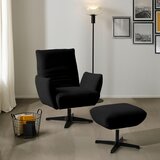 Dieter Knoll FOTELJ, črna tekstil | Shoptok.si
