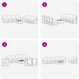  Set vanjskih sofa 9 kom. Prirodna i bež | shoptok.hr