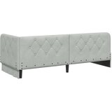  Kutni okvir kreveta Svijetlo siva 80 x 200 cm Baršun | shoptok.hr