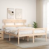 Krevet za starije s uzglavljem 160x200 cm od masivnog drva | shoptok.hr