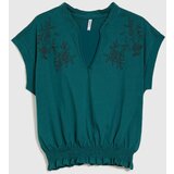 Marisse Navy Blue Cotton Blouse | shoptok.hr