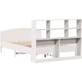 vidaXL Knjižna postelja brez ležišča bela 120x190 cm trdna borovina | Shoptok.si