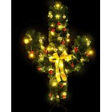  Božićni kaktus sa stalkom i LED žaruljama zeleni 180 cm PVC | shoptok.hr