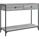  Konzolni stol siva boja hrasta 100x34 5x75 cm konstruirano drvo | shoptok.hr