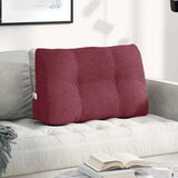  Jastuk za leđa Vinska crvena 80 x 24 x 50 cm tkanina | shoptok.hr