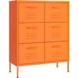 vidaXL Ormarić s ladicama narančasti 80 x 35 x 101,5 cm čelični | shoptok.hr
