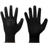 vidaXL Delovne rokavice 12 pcs Črna 8 / m Poliester, (5000112401) | Shoptok.si