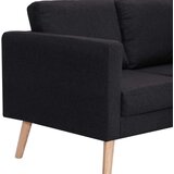 vidaXL dvosjed od tkanine crni | shoptok.hr